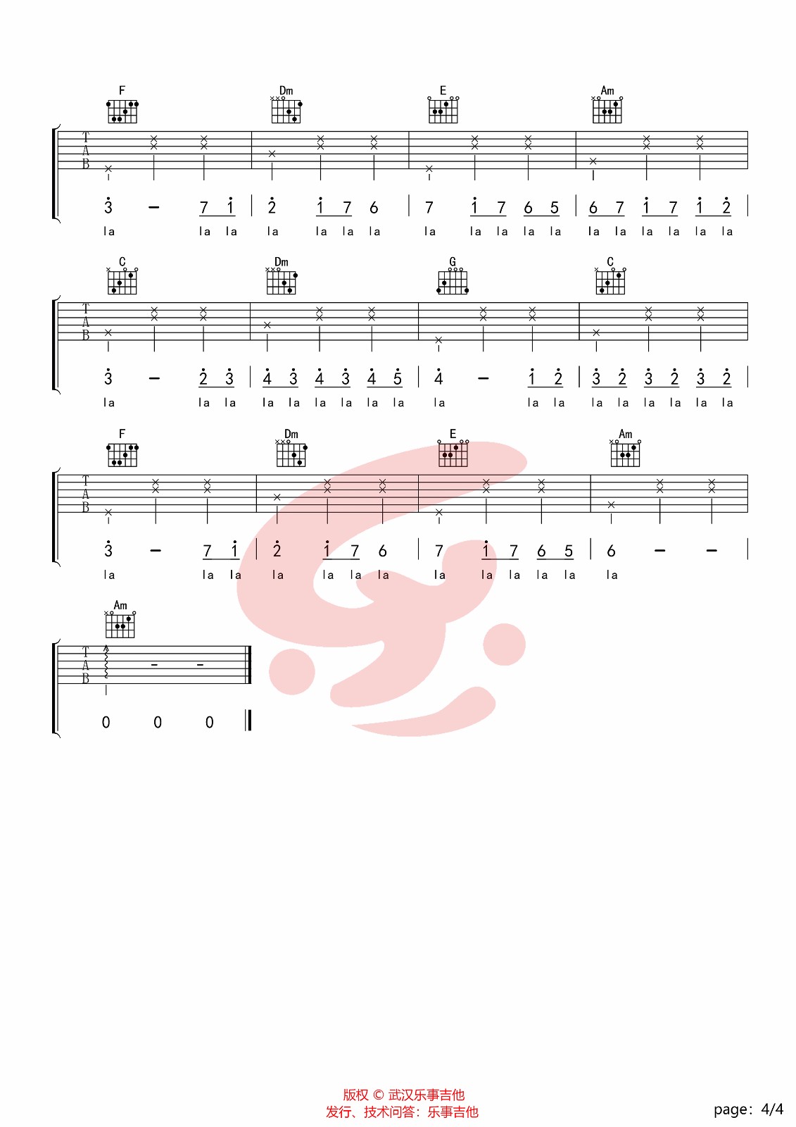 Bana-Ellerini-Ver吉他谱4-Dilan-Ekinci-C调指法